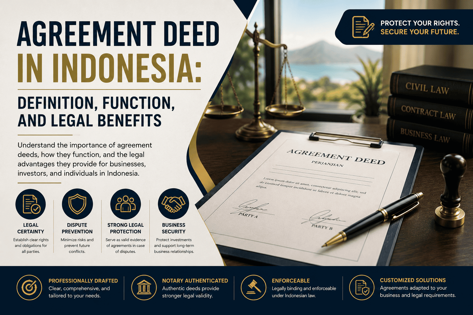 Agreement Deed Indonesia Definition, Function, and Legal Benefits-Lombok Legal ID