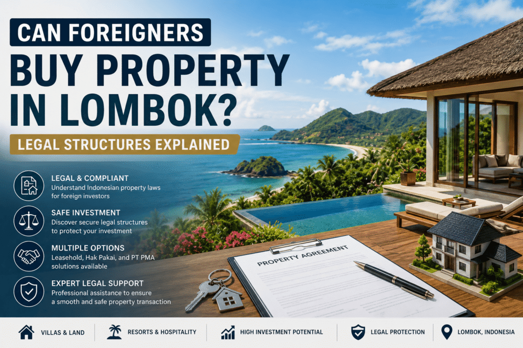 Can Foreigners Buy Property in Lombok Legal Structures Explained-Lombok Legal ID
