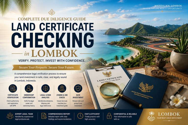 Land Certificate Checking Lombok Complete Due Diligence Guide-Lombok Legal ID