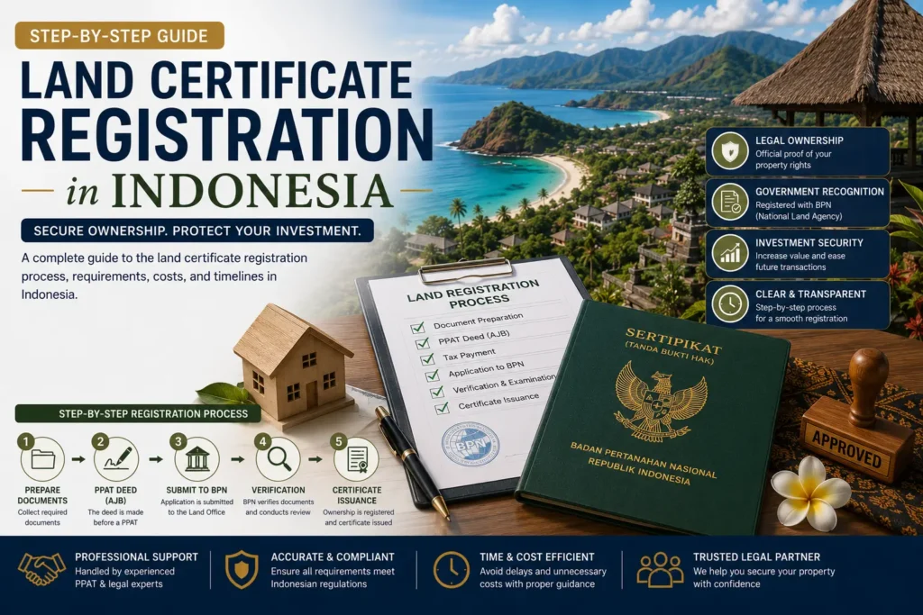 Land Certificate Registration Indonesia 6 Step Land Certificate Registration Process-Lombok Legal ID