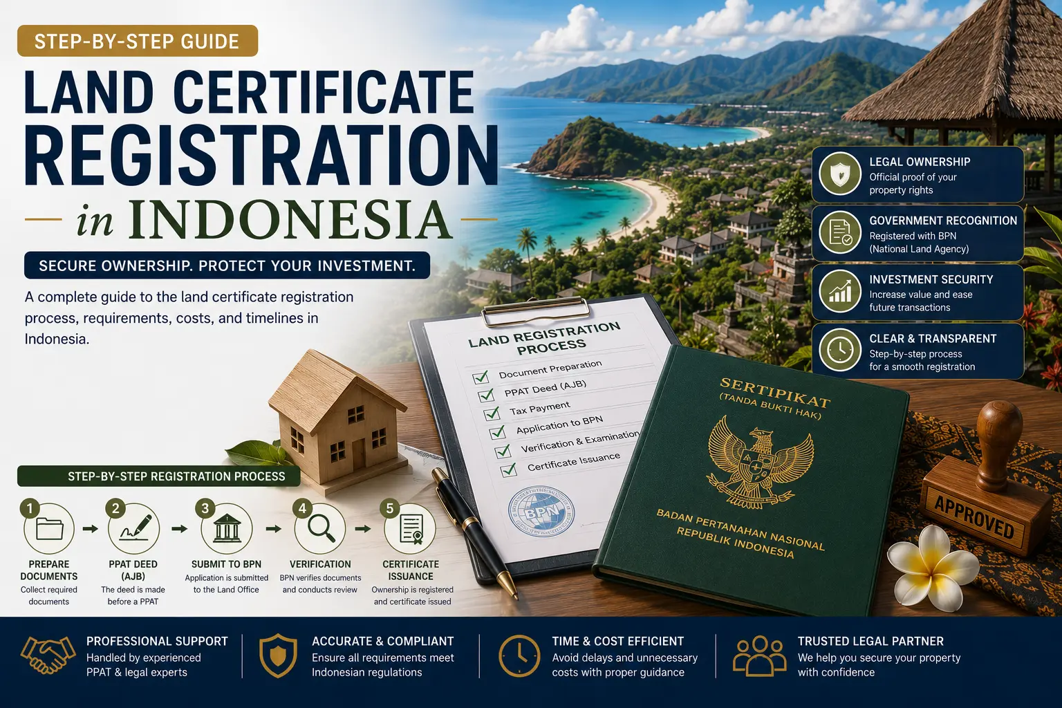 Land Certificate Registration Indonesia 6 Step Land Certificate Registration Process-Lombok Legal ID
