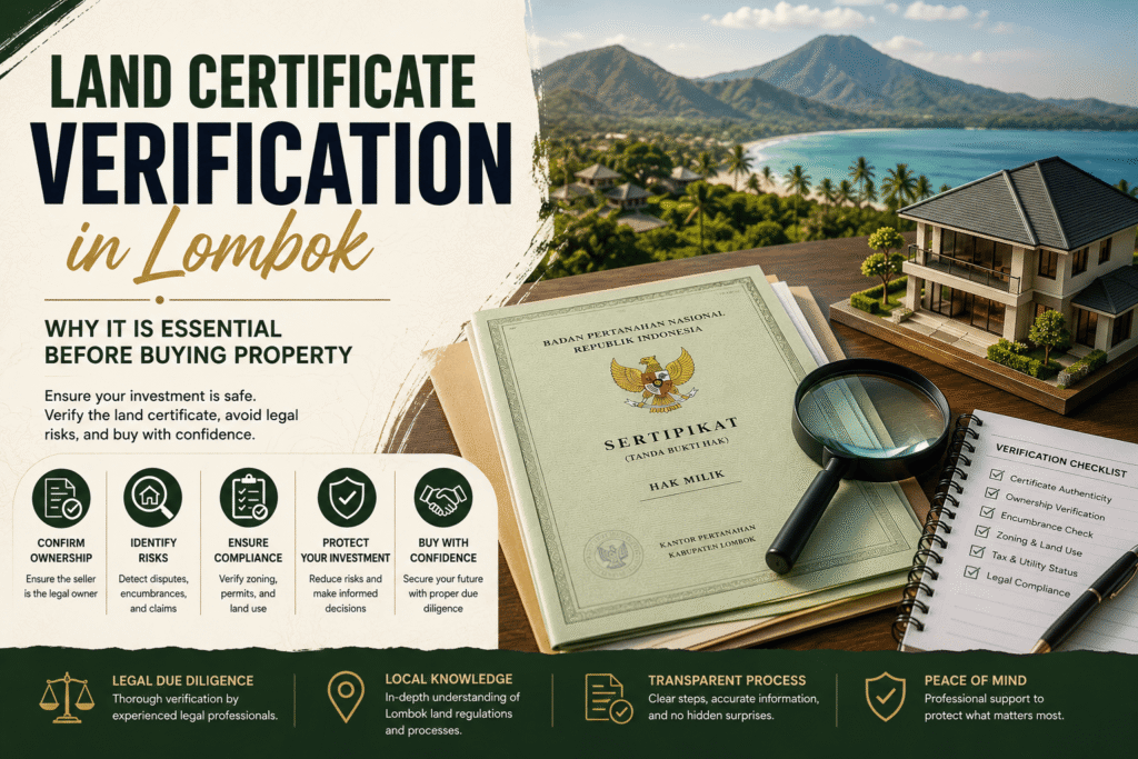Land Certificate Verification Lombok Why It Is Essential Before Buying Property- Lombok Legal ID