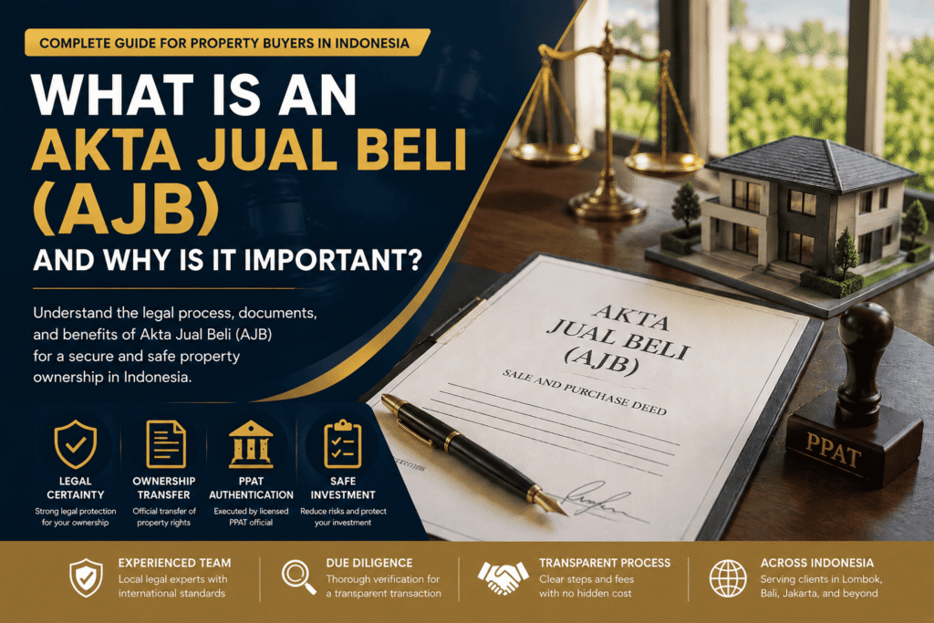 Akta Jual Beli AJB and Why Is It Important-lombok legal id