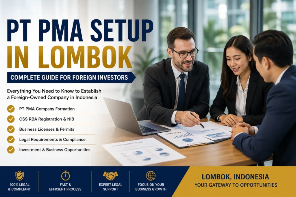 PT PMA Setup Lombok Complete Guide for Foreign Investors