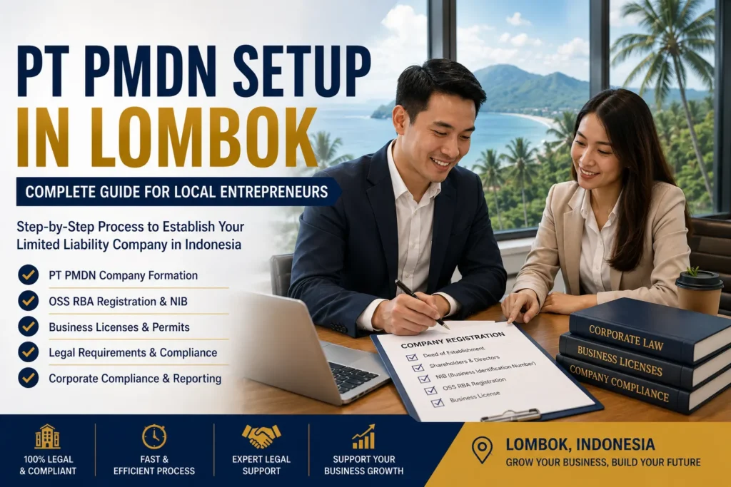 PT PMDN Setup in Lombok Complete Guide for Local Entrepreneurs