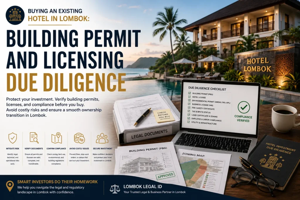 Buying an Existing Hotel in Lombok Building Permit and Licensing Due Diligence