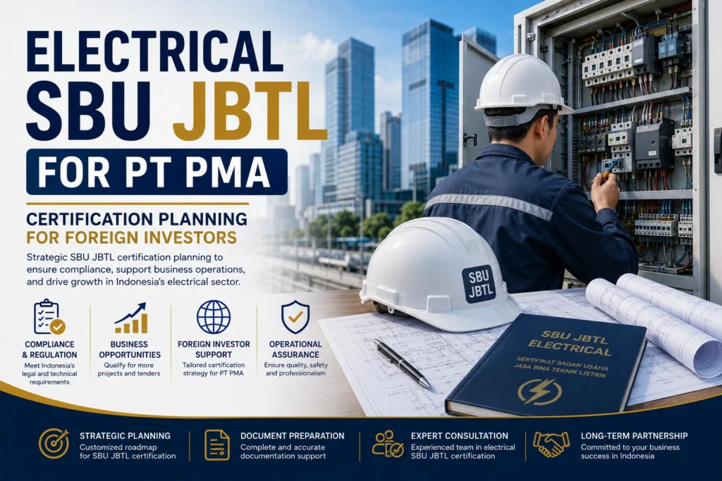 Electrical SBU JBTL for PT PMA: Certification Planning for Foreign Investors