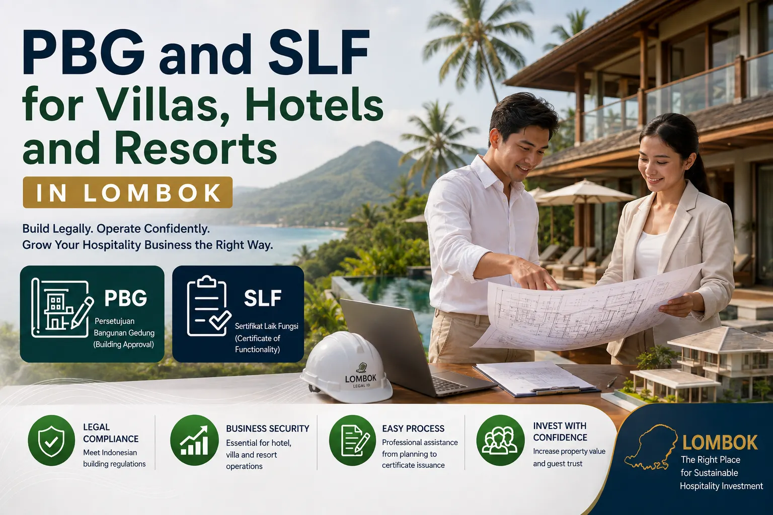 PBG and SLF for Villas, Hotels and Resorts in Lombok