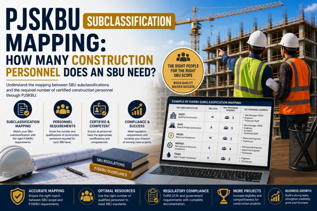 PJSKBU Subclassification Mapping How Many Construction Personnel Does an SBU Need