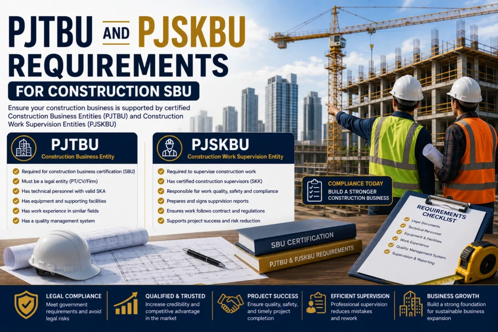 PJTBU and PJSKBU Requirements for Construction SBU