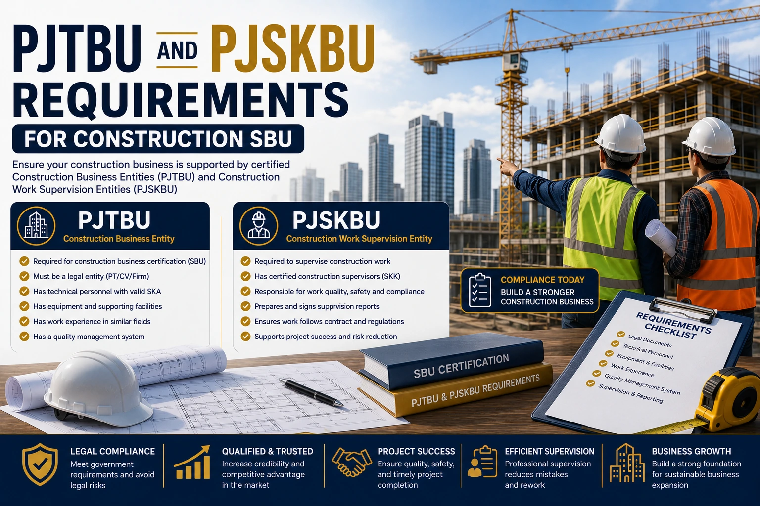 PJTBU and PJSKBU Requirements for Construction SBU