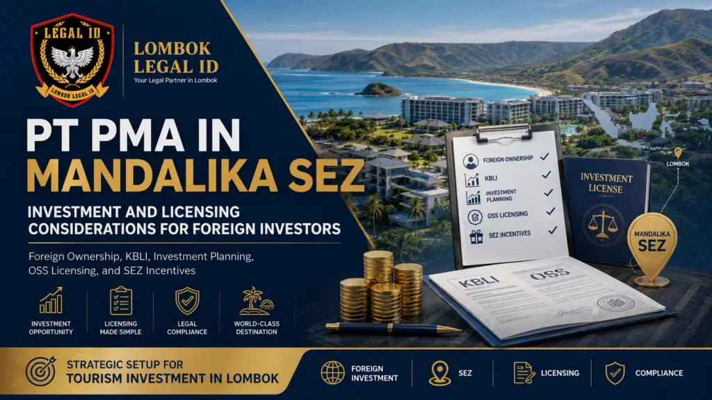 PT PMA in Mandalika SEZ Investment & Licensing Guide