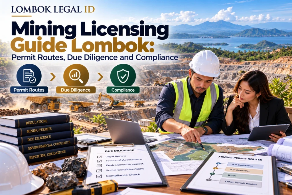 Mining Licensing Guide Lombok: Permit Routes, Due Diligence and Compliance