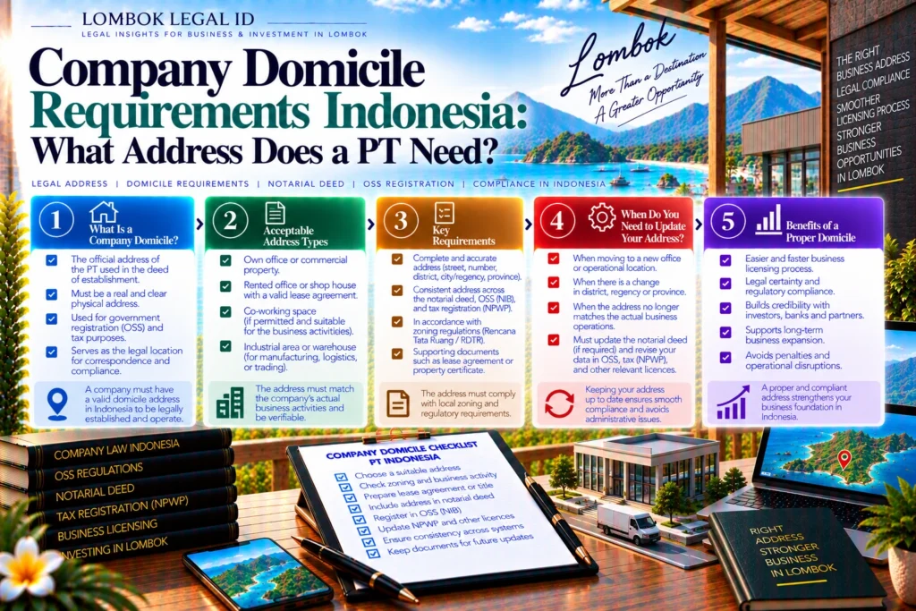 Company Domicile Requirements Indonesia: What Address Does a PT Need?
