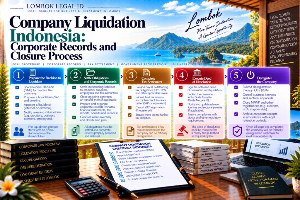 Company Liquidation Indonesia: Corporate Records and Closure Process