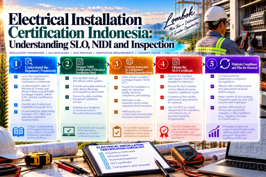 Electrical Installation Certification Indonesia: Understanding SLO, NIDI and Inspection