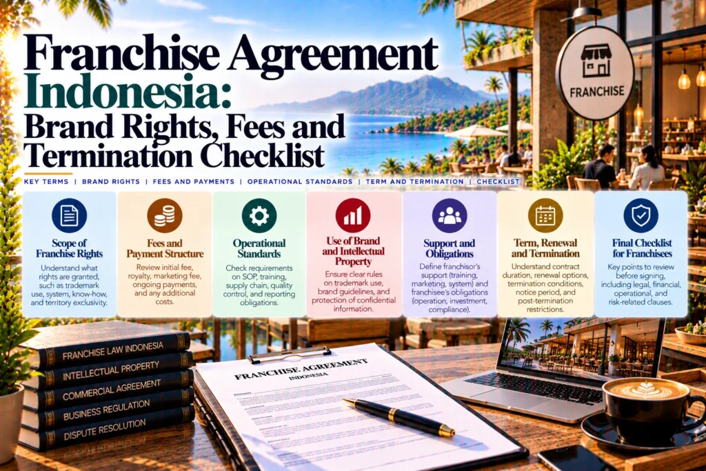 Franchise Agreement Indonesia: Brand Rights, Fees and Termination Checklist