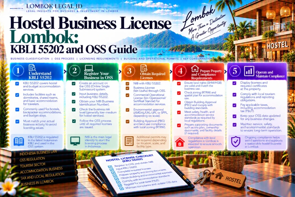 Hostel License Lombok: KBLI 55202 and OSS Guide