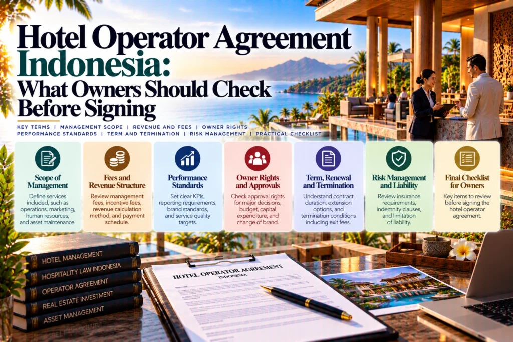 Hotel Operator Agreement Indonesia: What Owners Should Check Before Signing