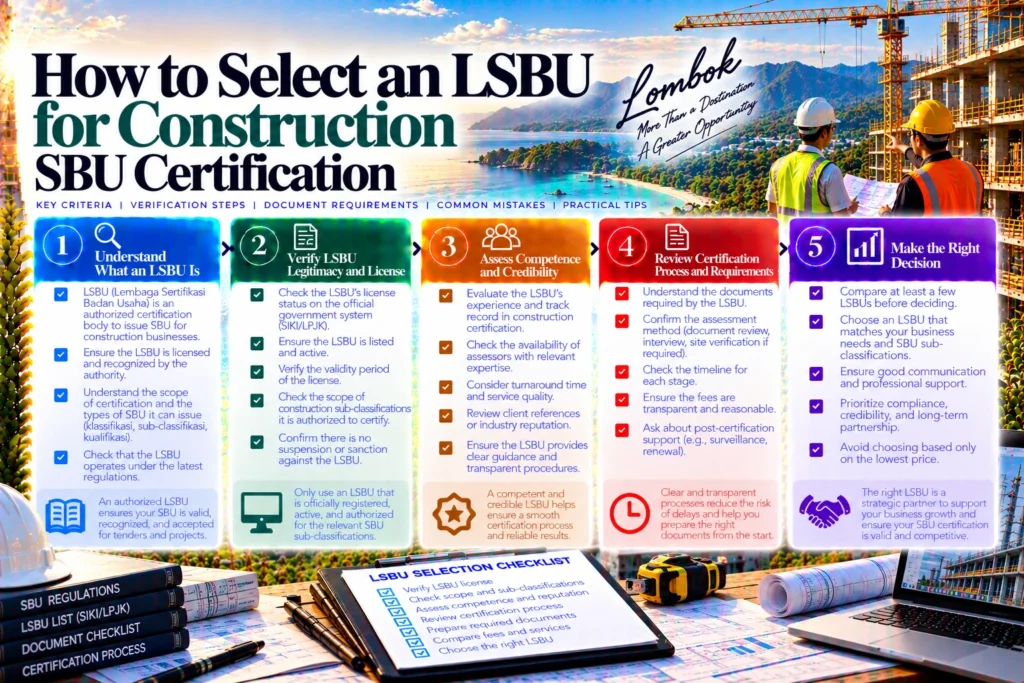 How to Select LSBU For Construction SBU Certification