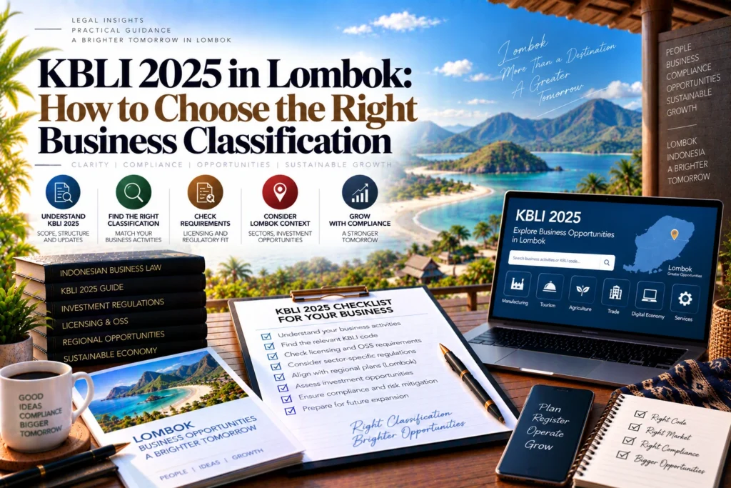 KBLI 2025 Lombok: 2026 Business Classification Guide