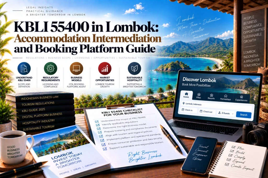 KBLI 55400 in Lombok: Accommodation Intermediation and Booking Platform Guide