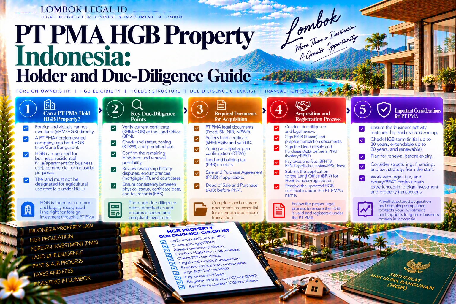 PT PMA HGB Property Indonesia: Holder and Due-Diligence Guide