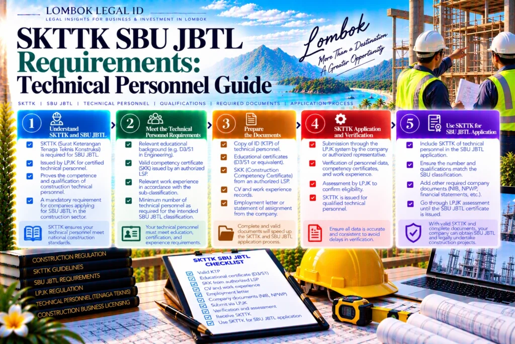 SKTTK SBU JBTL Requirements: Technical Personnel Guide