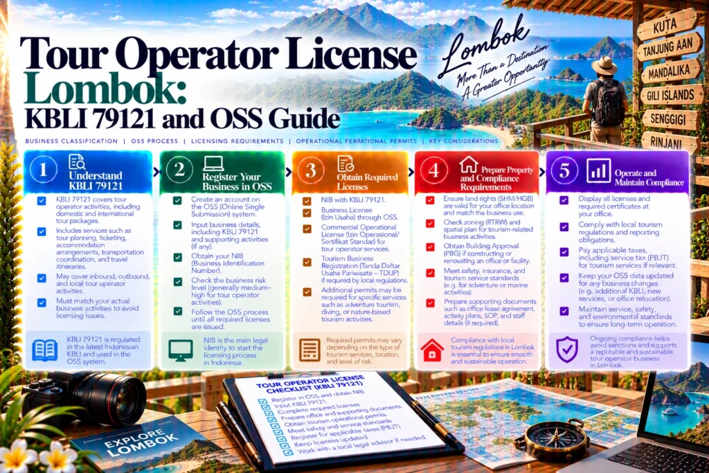 Tour Operator License Lombok: KBLI 79121 and OSS Guide